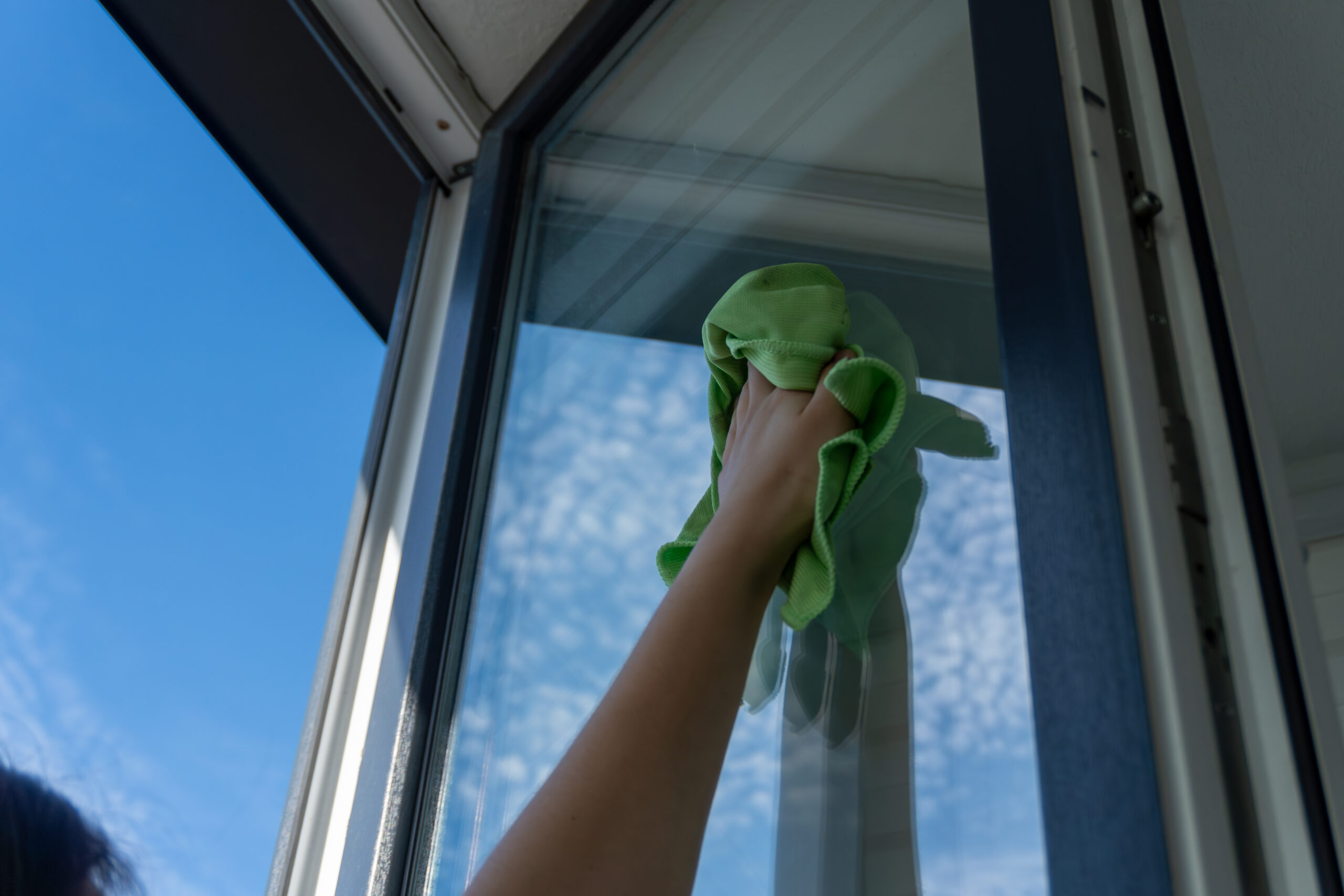 Finished window cleaning project